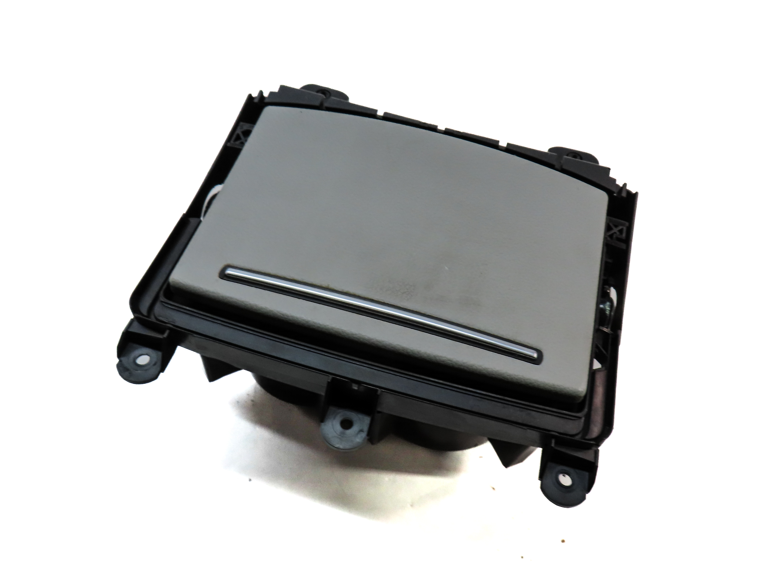 2013 AUDI A6 (C7 4G) FRONT CENTER CONSOLE  CUP HOLDER w/COVER TRIM GRAY — exact item pictured